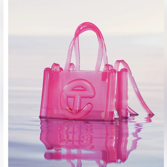 Telfar Handbags - Melissa x Telfar Small Jelly Shopping Bag Clear Pink